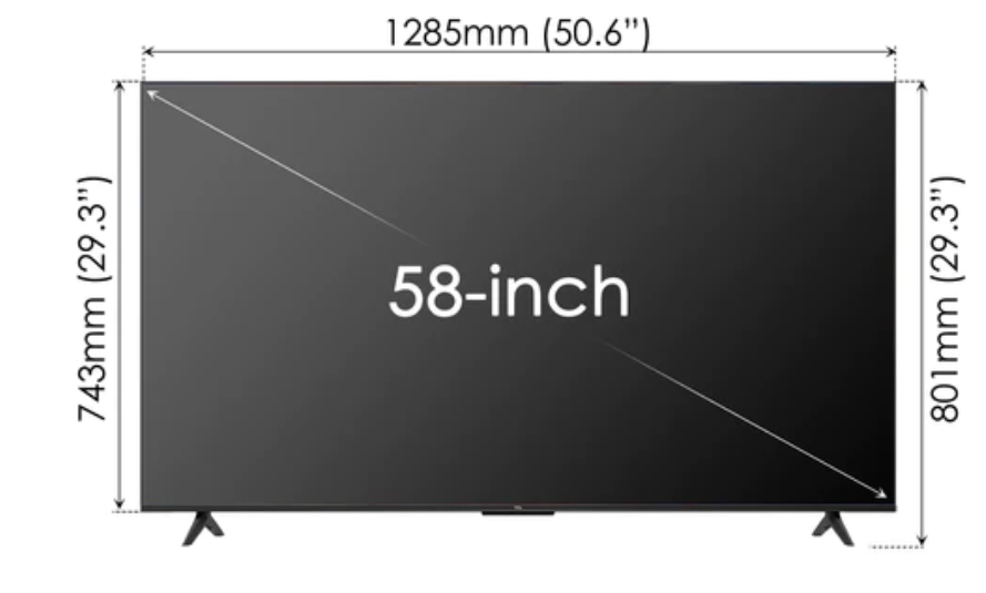 Wide 58 Inch TV